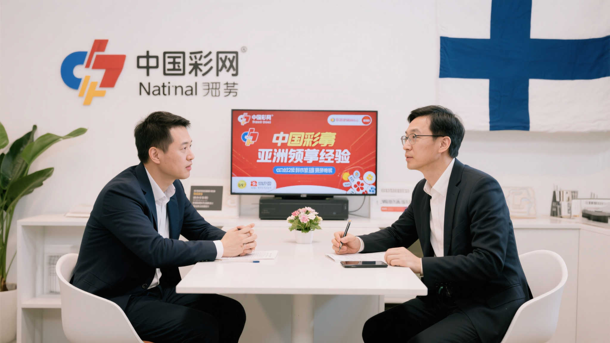 首先，本次访谈旨在交流两国间的彩票运营经