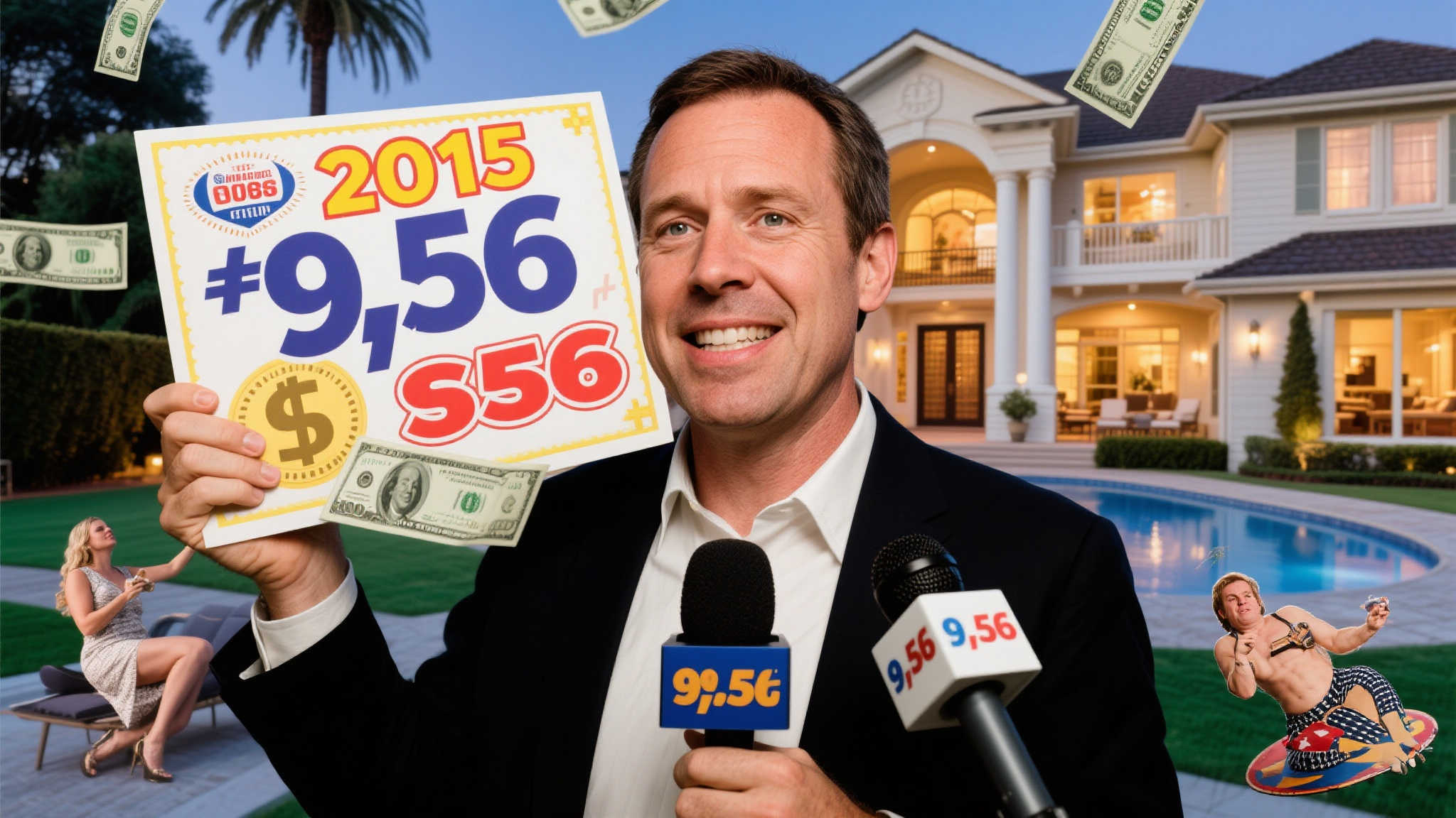 2015年，一位普通人因中得9.5亿彩票