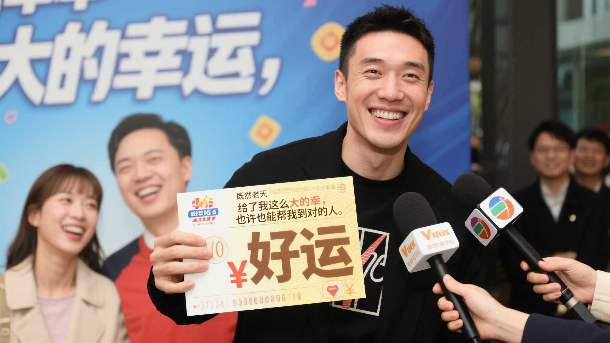 中奖后，这位男子在接受采访时表示，自己目