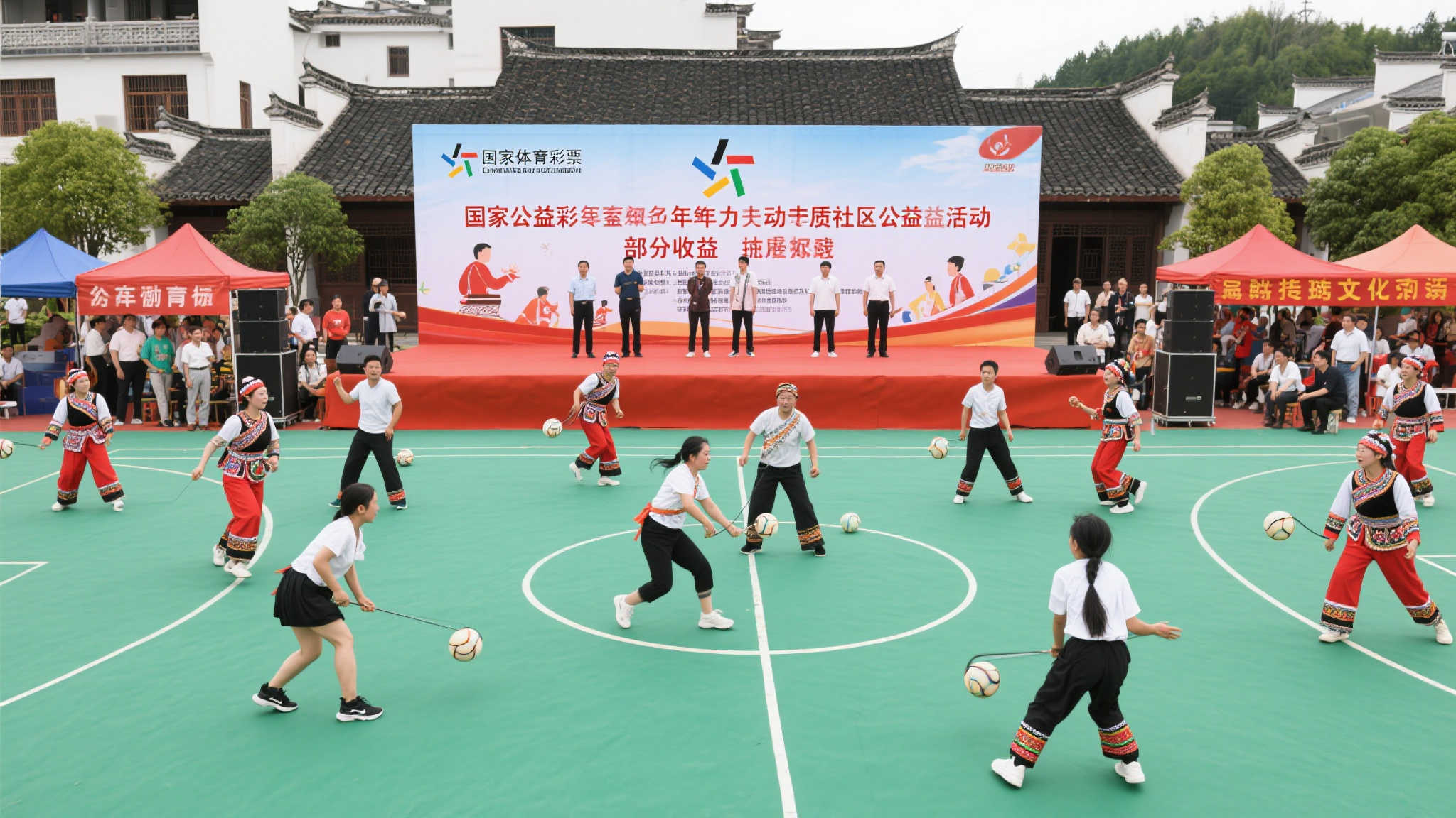 本周末，花溪公园上演‘超有戏’体彩国风游园会，精彩不容错过！