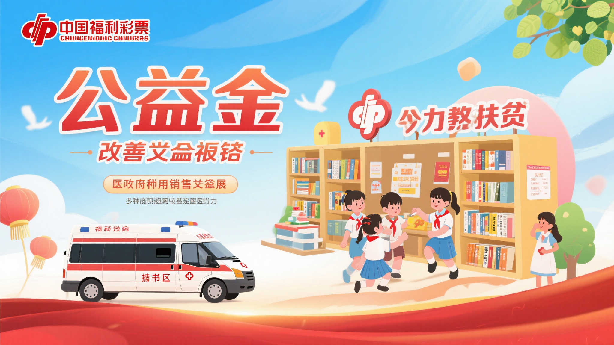 此外，中国福利彩票还有力推动了各种慈善事