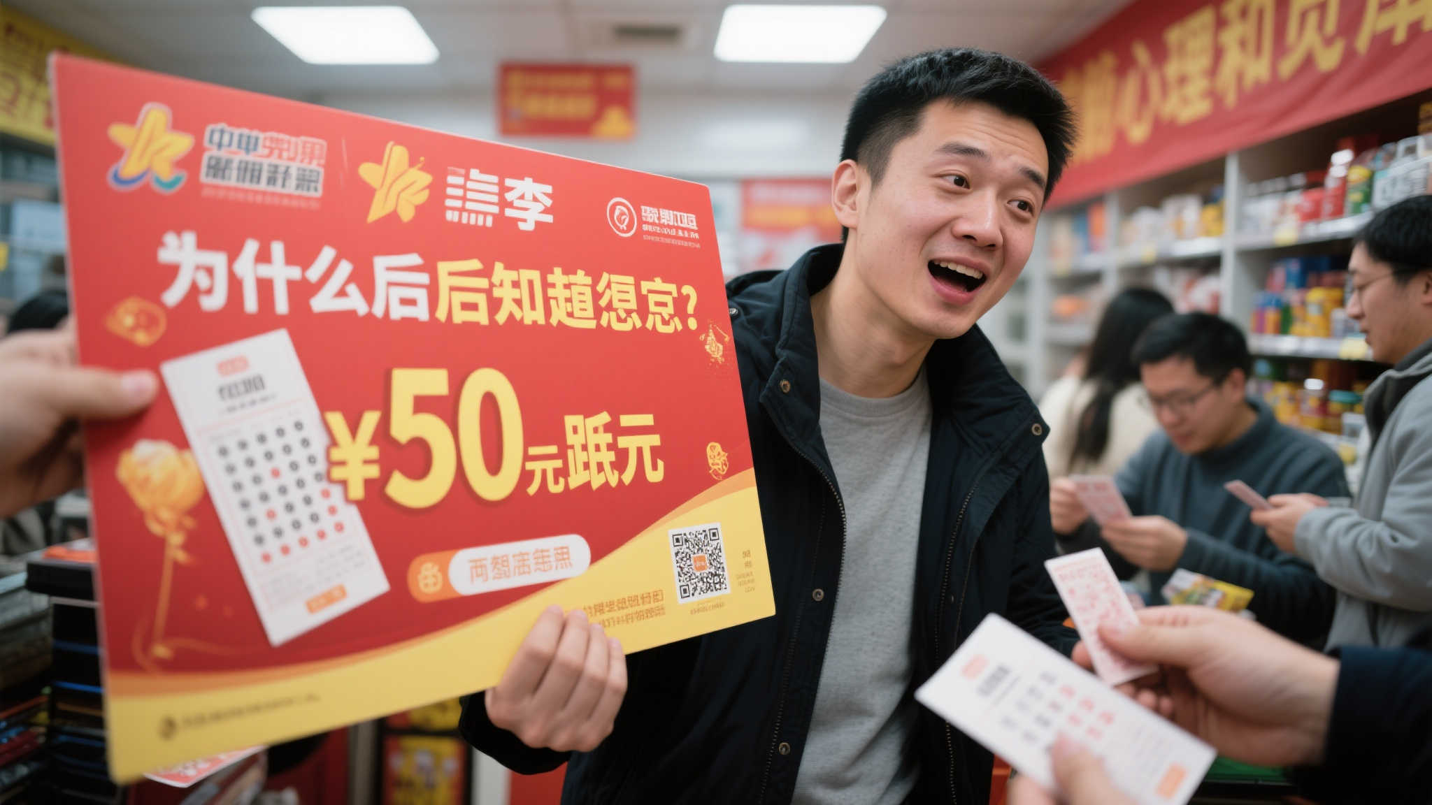 男子随手买彩票竟中双色球719万，迟迟未察觉喜讯