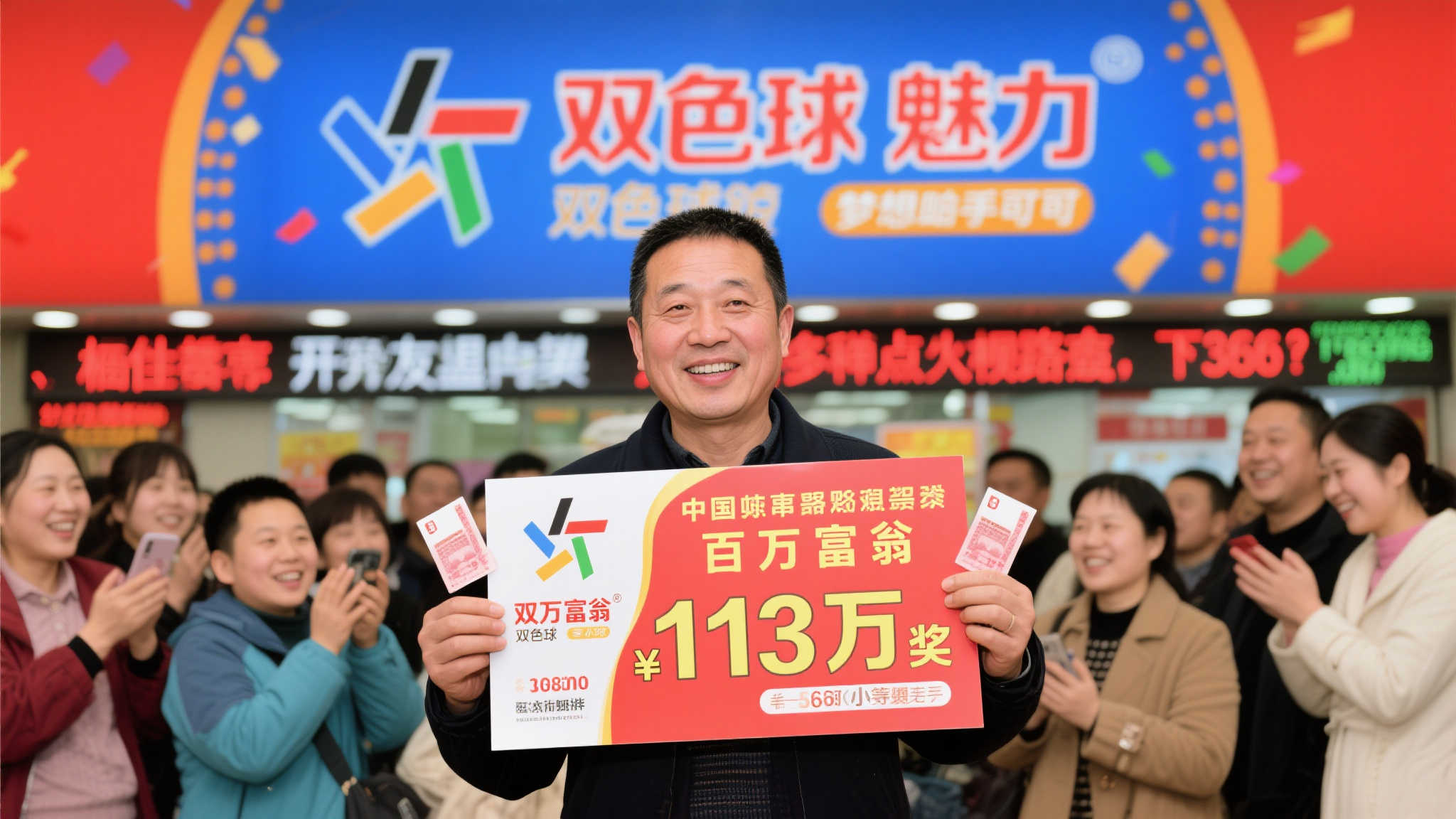 十年购彩终获双色球113万 机选彩民二度摘二等奖