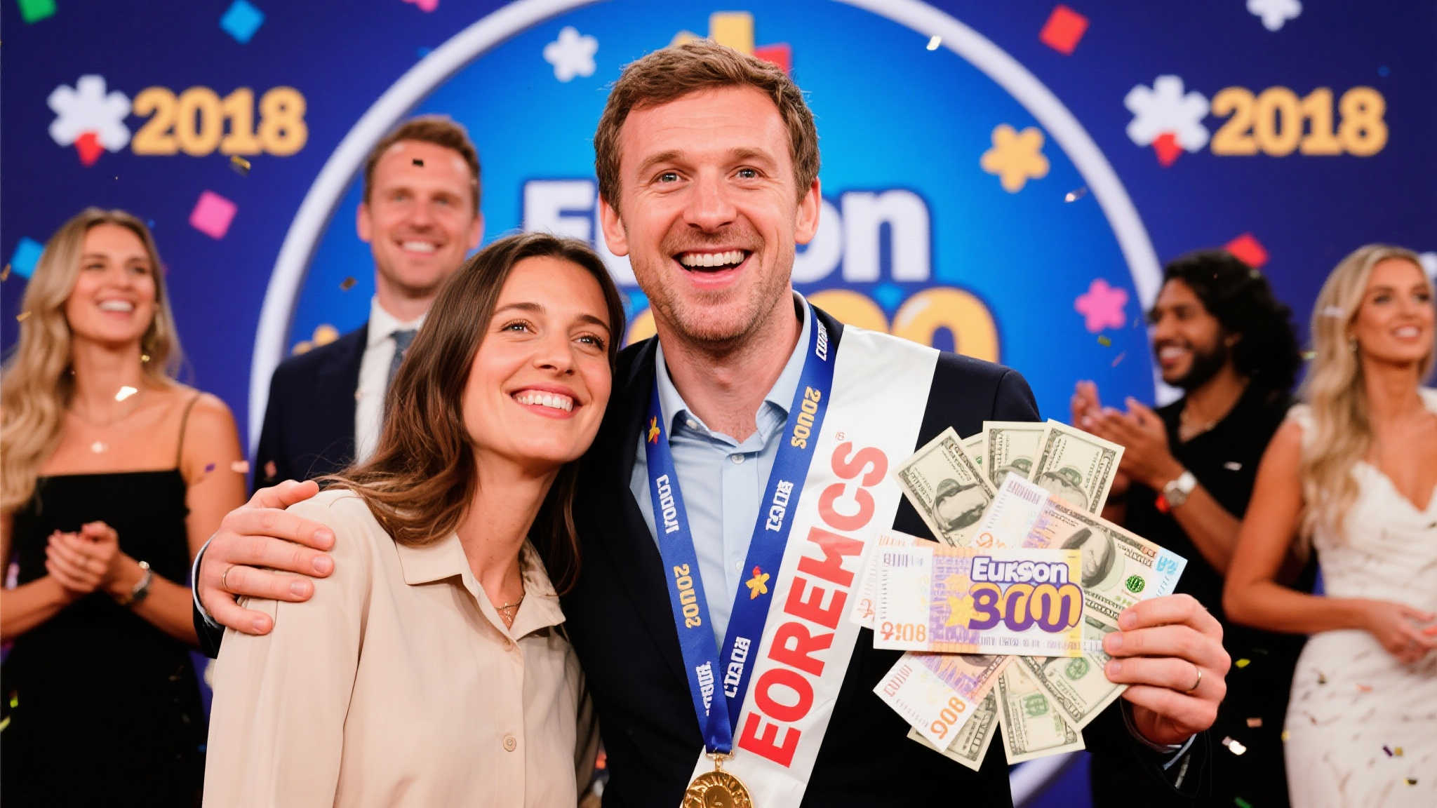 147亿得主神秘约会 独身前往与未知女郎相会